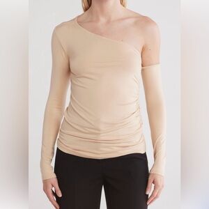 L’AGENCE  Hattie One-Shoulder Long Sleeve Top